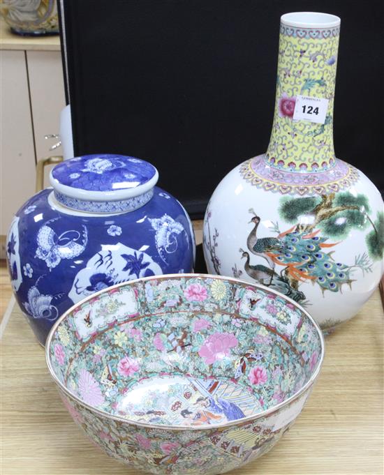 Three large modern Chinese ceramics